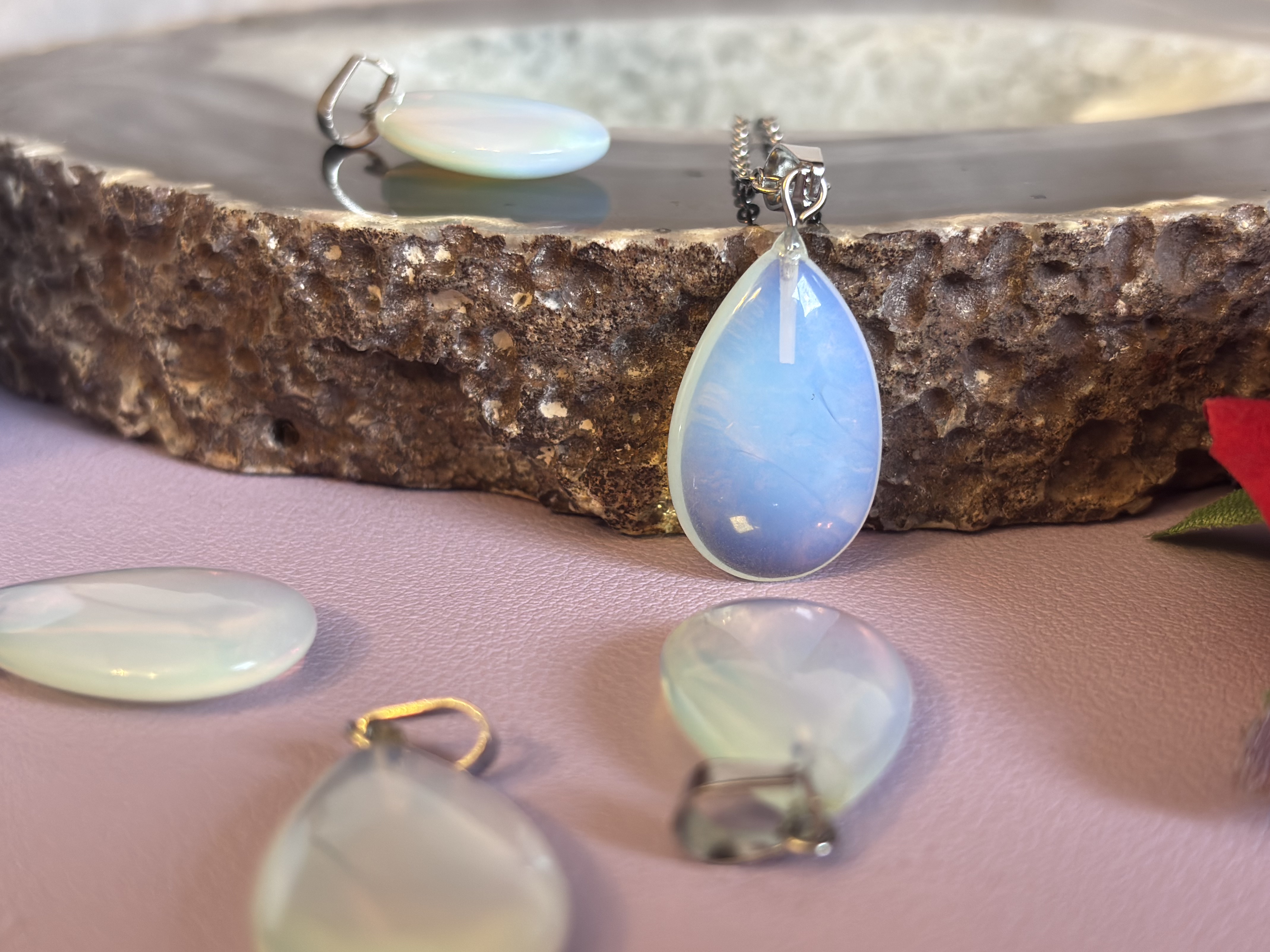 opalite moonstone pendant